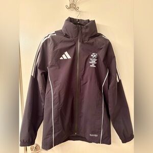 Adidas Tiro24 Black and White Rain Jacket